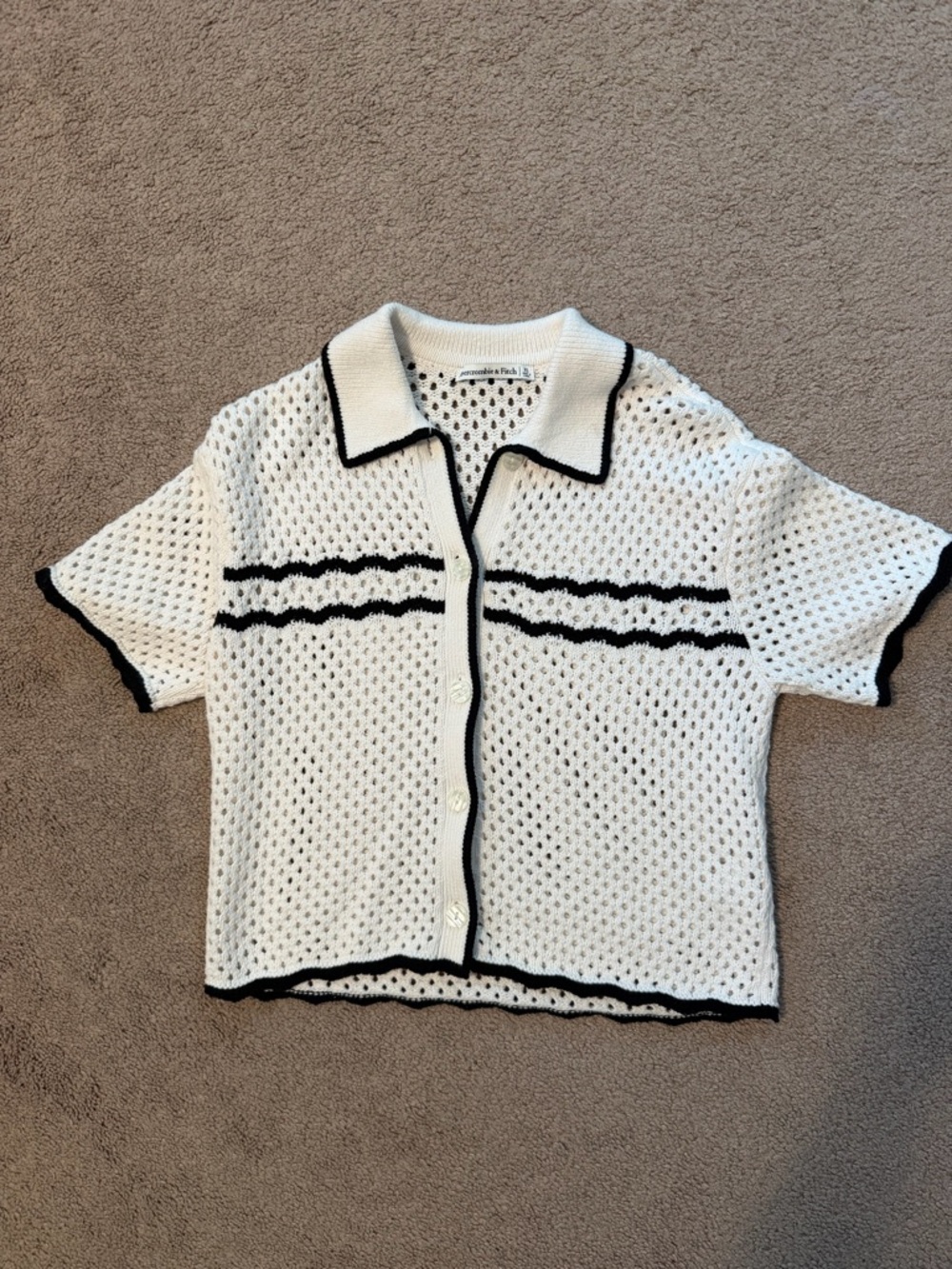 Abercrombie & Fitch Crochet Sweater